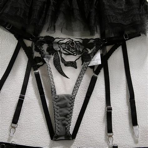 New Cute Girl Sexy Mesh Puffy Skirt With European And American Embroidery Fun Lingerie Set Buy