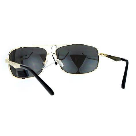 Air Force Narrow Rectangular Aviator Police Style Sunglasses Ebay