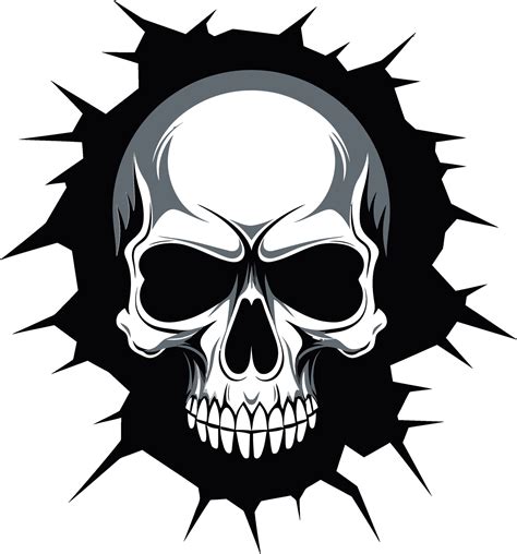 Hidden Secrets Unveiled The Cracked Walls Skull Icon Vector Wall