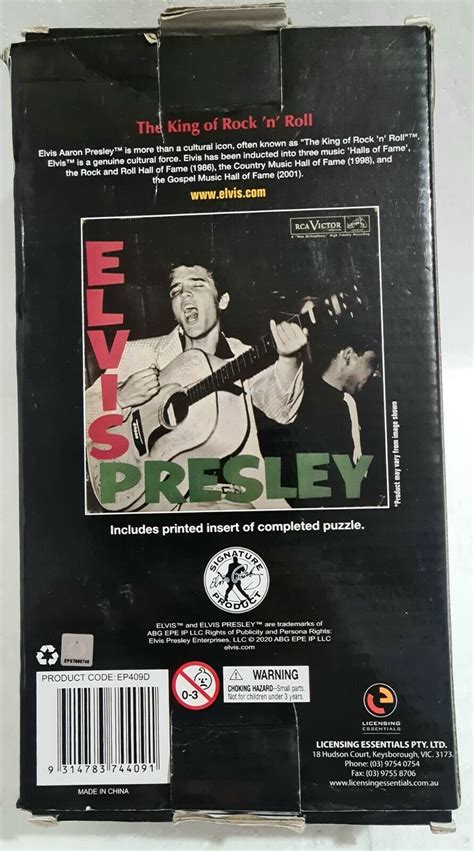 Elvis Presley The King Of Rock N Roll Piece Jigsaw Puzzle