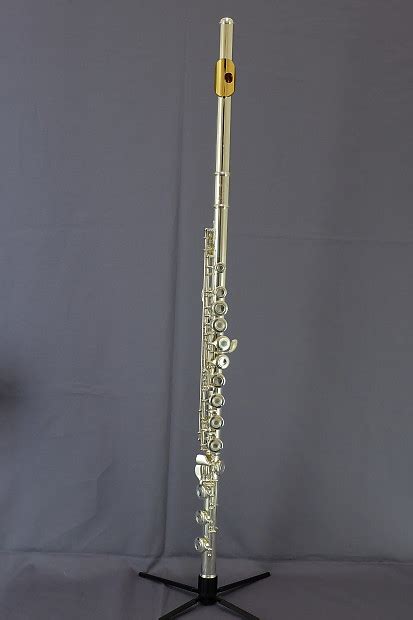 Yamaha Yfl Hgl Silver Flute New Open Hole B Foot Free Reverb