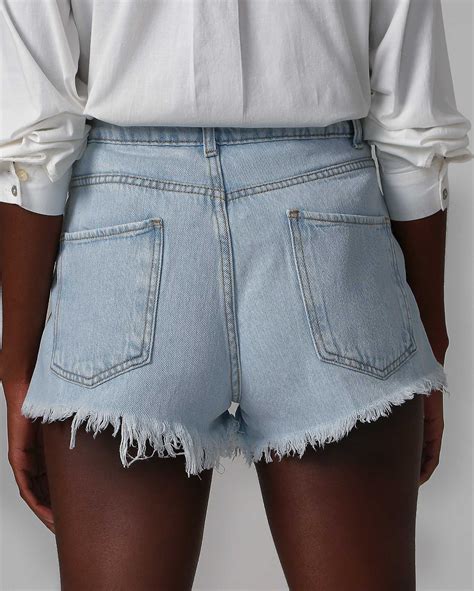 Riachuelo Short Jeans Feminino Hot Pant Denim Claro Pool By Riachuelo