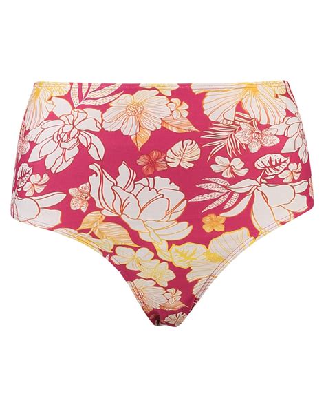 Riachuelo Calcinha Biqu Ni Hot Pants Floral Rosa