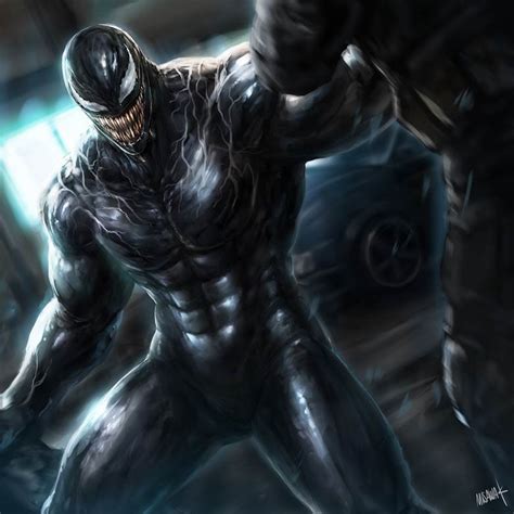 らくがき三泽萤的毒液venom同人插画图片 Bobopic
