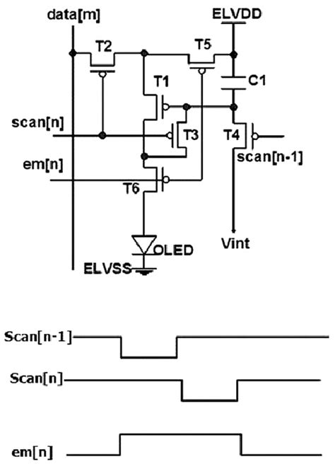 Schematic And Timing Diagram Of 6t 1c Amoled Pixel Circuit Download Scientific Diagram