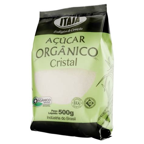 Açúcar Cristal Orgânico Itajá Pacote 500g loja teste Supermercado