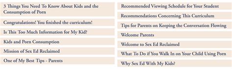 Church Sex Ed Courses For Yrs