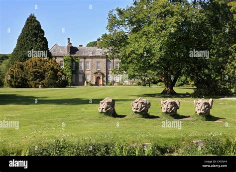 Dragons Head Sculptures Outside Wallington Hall Northumberland