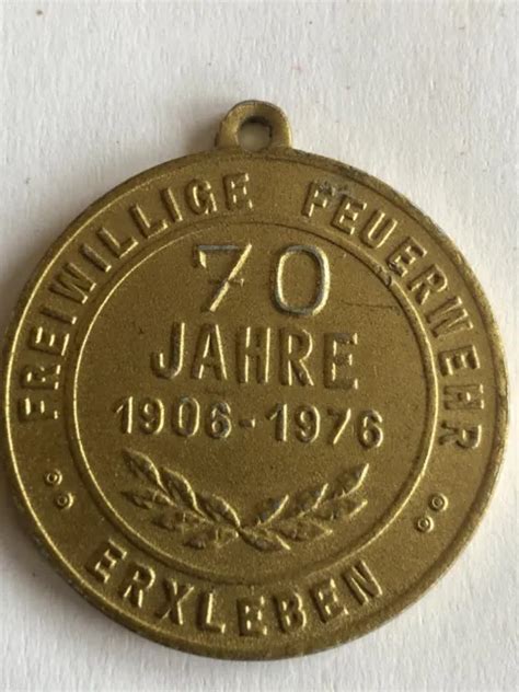 Alte Ddr Abzeichen Anstecknadeln Medaille Feuerwehr Jahre Erxleben