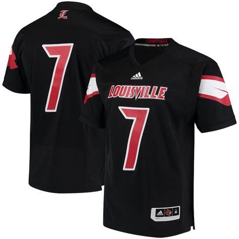 adidas Louisville Cardinals Black Premier Football Jersey