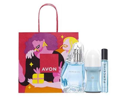 Avon Perceive, Zestaw Kosmetyków, 3 Szt. + Torebka | Sklep EMPIK.COM
