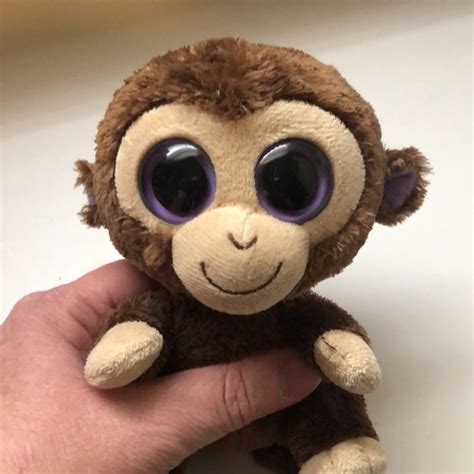 Ty Toys Stuffed Animal Monkey Y2k Ty Coconut 6 Plush Brown Monkey