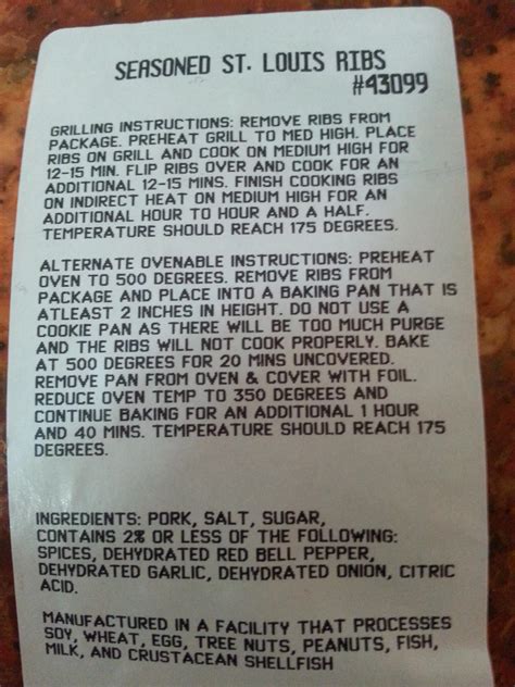 costco ribs cooking instructions