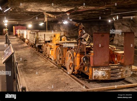 Hutchinson, Kansas - Old rail cars used in salt mining at the Strataca ...