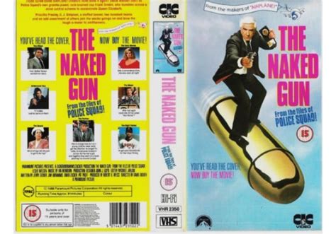 Naked Gun The From The Files Of Police Squad On Cic Video United Kingdom Vhs Videotape