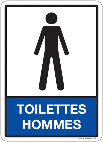 Plaque adhésive symbole Toilettes Hommes Signals