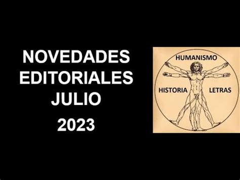 NOVEDADES EDITORIALES JULIO 2023 YouTube