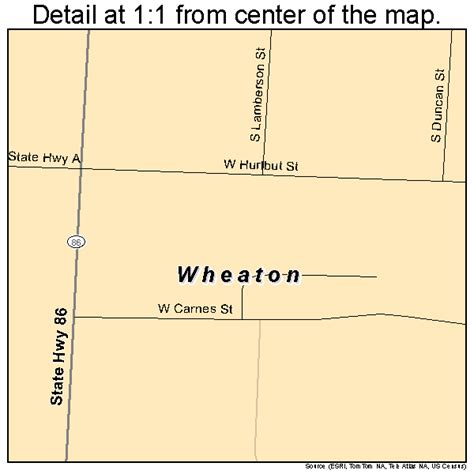 Wheaton Missouri Street Map 2979126