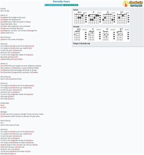 Chord Eternally Yours Tab Song Lyric Sheet Guitar Ukulele