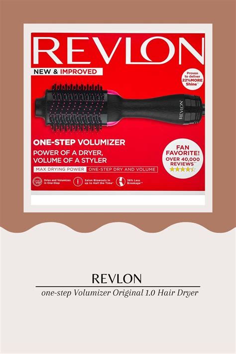 Revlon One Step Volumizer Original Hair Dryer And Hot Air Brush Black Salon Blowout
