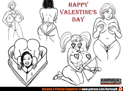 Valentine S Day Doodles By Karmagik Hentai Foundry