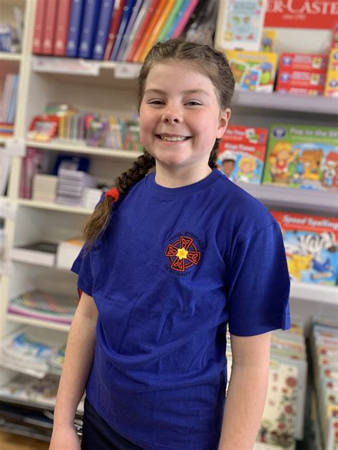 Ysgol Gymraeg Dewi Sant Pe T Shirt Blue The Pencil Case