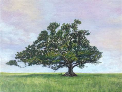 Under the Fig Tree | Tree painting, Nature paintings, Fig tree