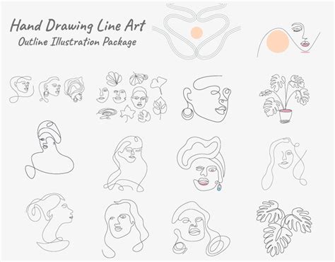 hand drawing  art outline illustration package  behance