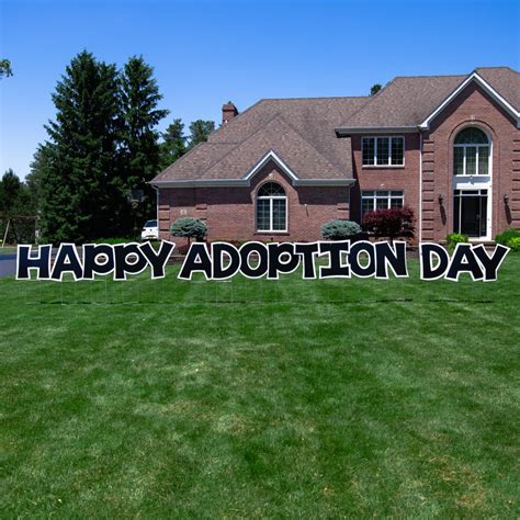 Happy Adoption Day Yard Sign Buffalo Yard Signs