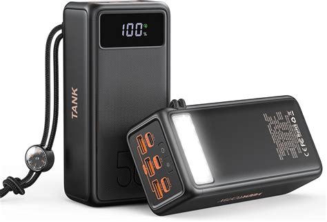 Power Bank 56000mAh 100W PD Powerbank USB C Externer Akku mit 5 ...