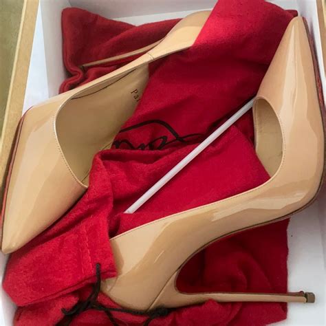Authentic Christian Louboutin So Kate Heels Nude Gem