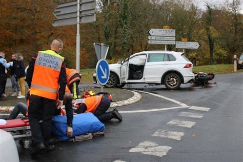 Nord Sarthe Pr S D Alen On Un Motard Bless Dans Un Accident Avec Une