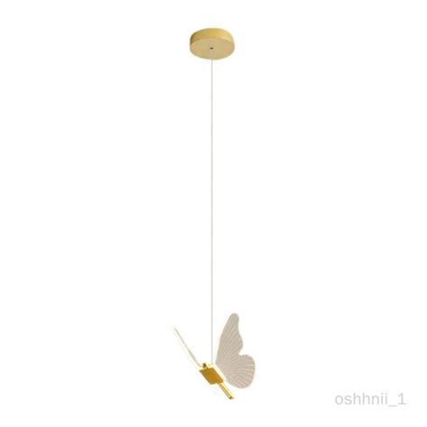 Lustre papillon moderne lampe acrylique LED éclairage de plafond