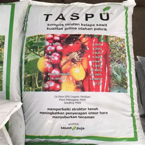 PUPUK KOMPOS TASPU Premium Olahan Kelapa Sawit Lazada Indonesia