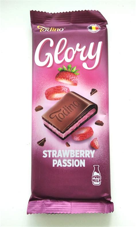 Кондитерская плитка Todino Glory Strawberry passion с клубнично ...