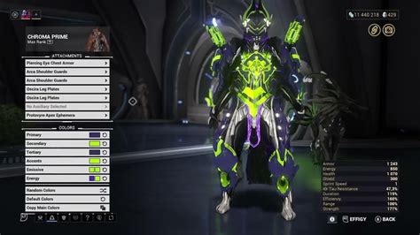 Warframe 3rd Skin Chroma Prime Fashion Frame Detailed Youtube