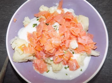 Gratin de chou fleur saumon fumé dukan La cuisine de Fanie