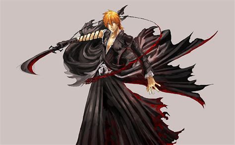 Gotcha Zanpakuto White Hair Zangestu Ichigo Kurosaki Hollow Zangetsu Hd Wallpaper Peakpx