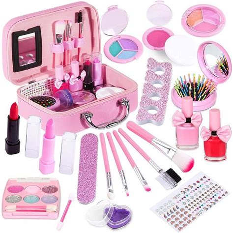 Jouet Maquillage Fille Pcs Lavable Jouer Maquillage Coffret