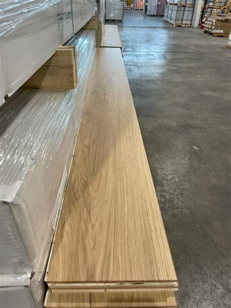 Engineered White Oak Inch Wide Premium Natural Naked Brushed Aria Vici