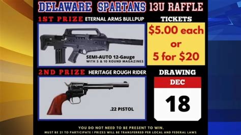 Gun Raffle Youth Baseball Team Raffles Off Semi Automatic Gun To Raise