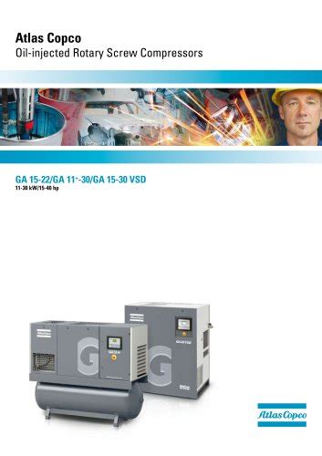 Atlas Copco Oil Free Rotary Screw Compressors Kw Hp