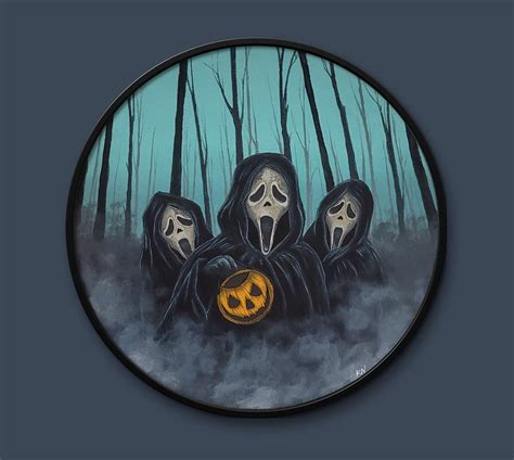 original acrylic painting horror  slasher  painting fan art
