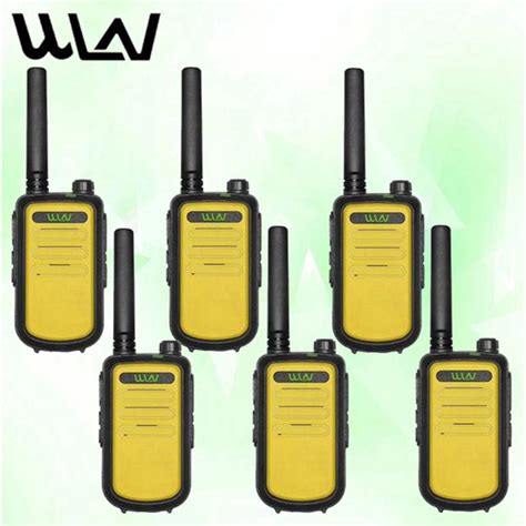 SET OF 6 WLN KD C10 UHF 400 470MHZ 16 Channel Two Way Walkie Talkie