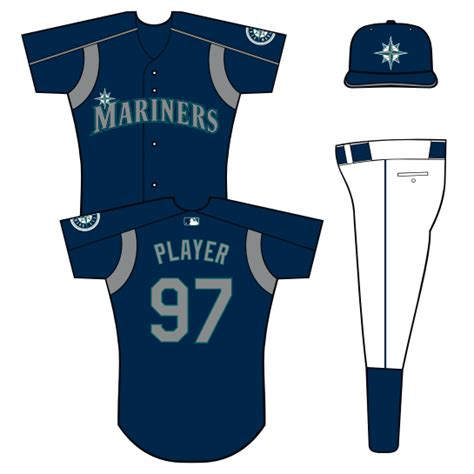 Seattle Mariners Uniform - Practice Uniform - American League (AL ...