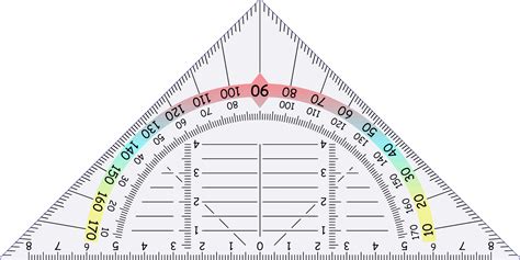 Clipart - Triangular Protractor