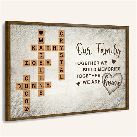 5+ Name Crossword Wall Decor