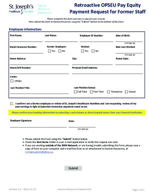 Fillable Online Retroactive Pay Form Docx Retroactive Payment