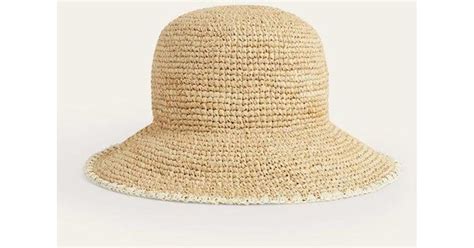 Boden Raffia Bucket Hat In Natural Lyst