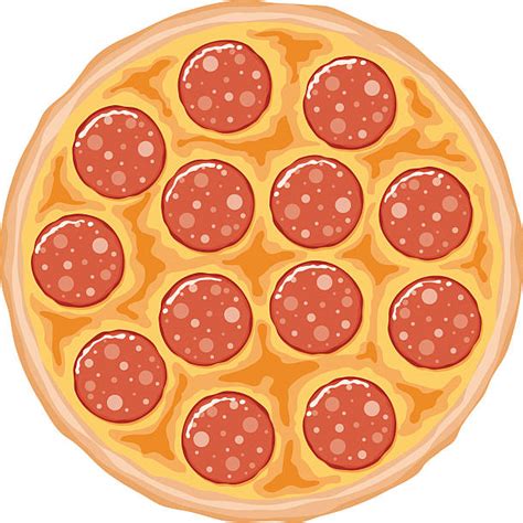 Royalty Free Pepperoni Pizza Clip Art, Vector Images & Illustrations ...